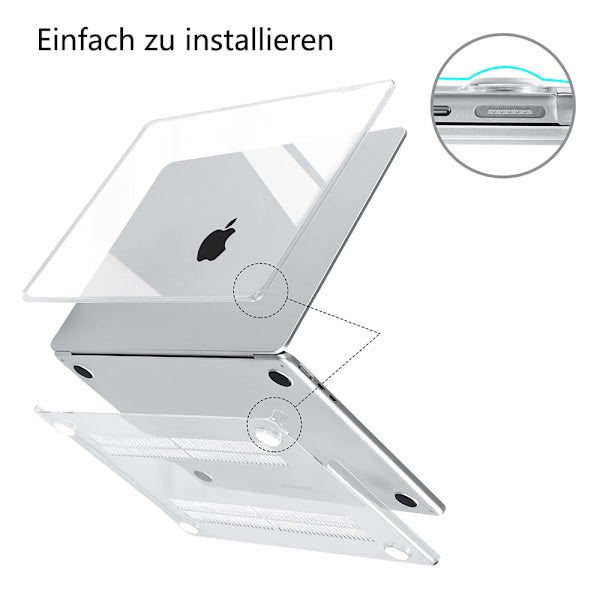 Case Compatible with NEW MacBook Air 13.6 inch M2 A2681, 2022 Release, Ultra-thin Smooth Hard Shell Protective Case, Crystal Clear - Image 5