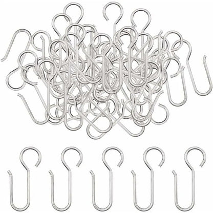 Curtain Clips, 40 Pieces Curtain Rail Hooks, Heavy Duty Zinc Curtain Hooks, for Door Curtains, etc. (50x2.5mm) - Image 5