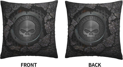 Decorative Pillowcase Harley Davidson Warm and Soft Pillowcase for Decorative Pillowcases in Bed Sofa Outdoor Cushion (H-400) - Image 3