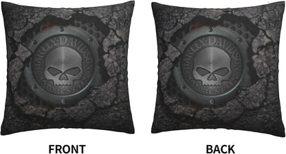 Decorative Pillowcase Harley Davidson Warm and Soft Pillowcase for Decorative Pillowcases in Bed Sofa Outdoor Cushion (H-400) - Image 3