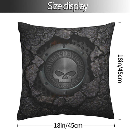 Decorative Pillowcase Harley Davidson Warm and Soft Pillowcase for Decorative Pillowcases in Bed Sofa Outdoor Cushion (H-400) - Image 5