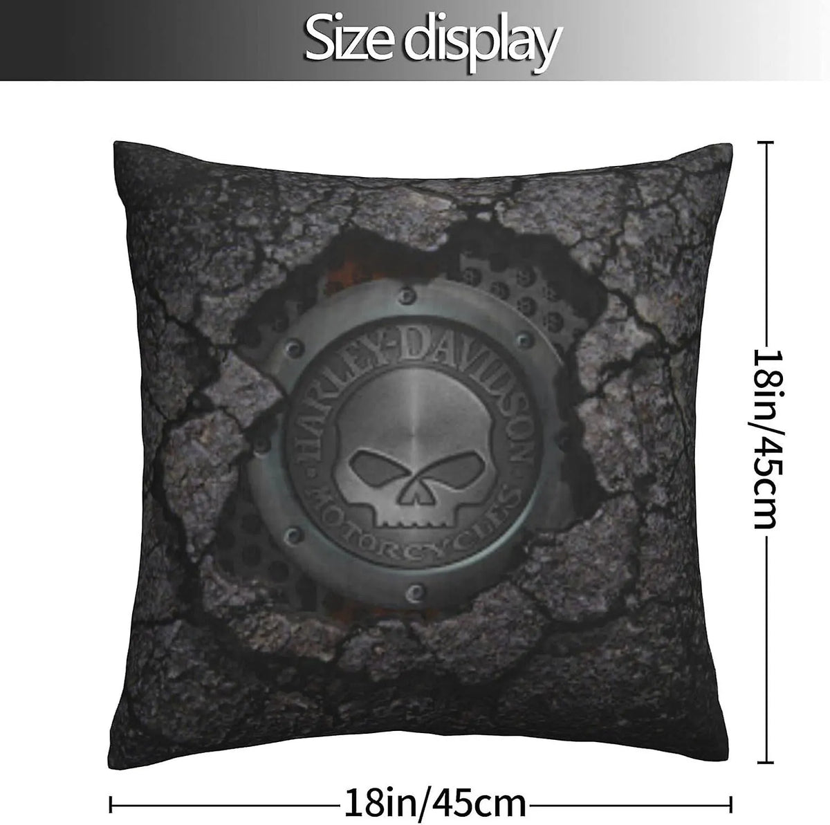 Decorative Pillowcase Harley Davidson Warm and Soft Pillowcase for Decorative Pillowcases in Bed Sofa Outdoor Cushion (H-400) - Image 5
