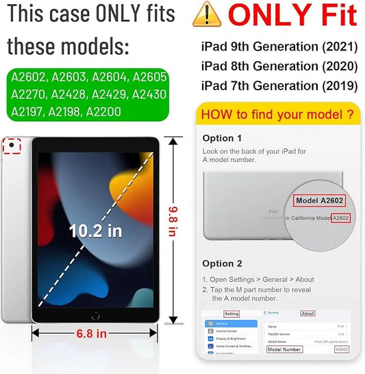 Fintie Rotating Case for iPad 9th Gen (2021) / 8th Gen (2020) / 7th Gen (2019) 10.2 inch - 360 Degree Auto Wake/Sleep, Black - Image 2