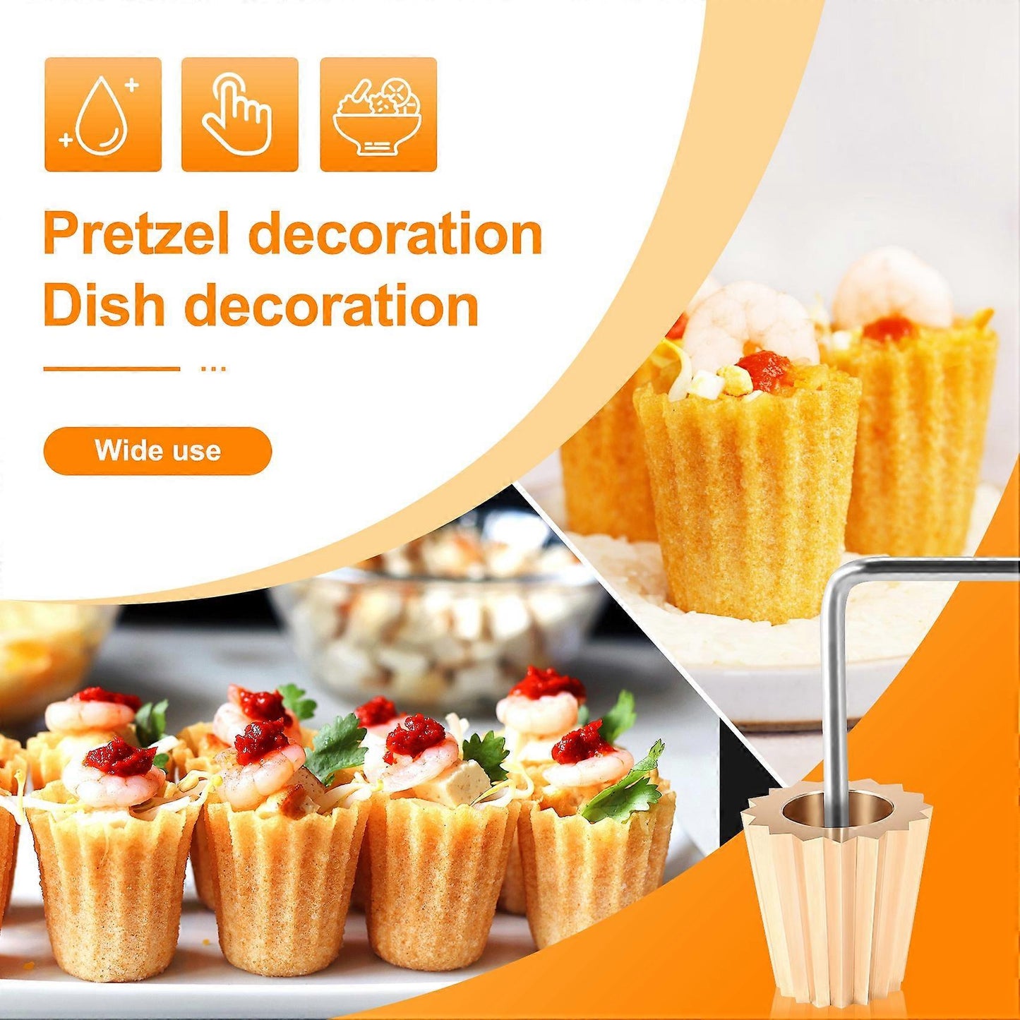 Malaysian Pie Tee Maker Nyonya Top Hats Mold for Baking Egg Cake Mold Reusable Deep Fried Snack Tool Kit - Image 5