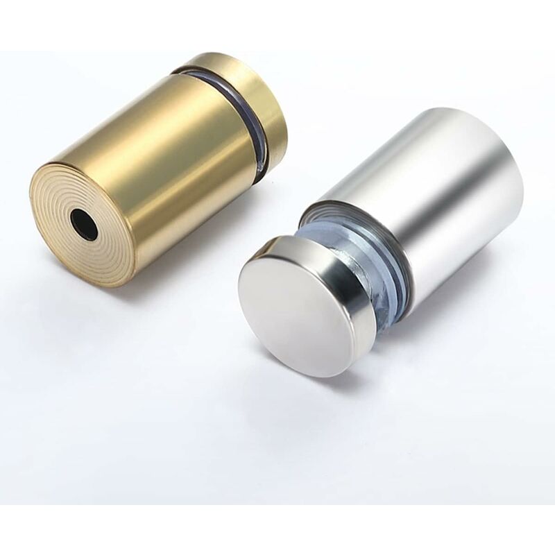 20x Spacer Screws, Glass Advertising Axis Spacer Bolt Fix Glass Advertising Spacer, Stainless Steel, 12X40mm, with Screw Mounting Accessories - Image 2