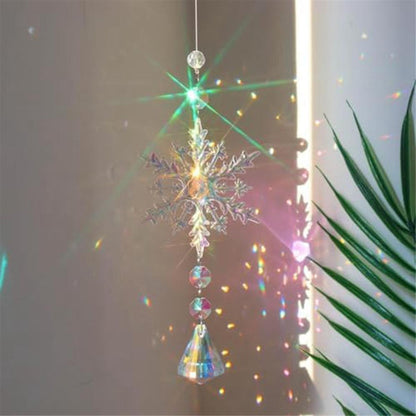 Sun Catcher Indoor Window Snowflakes Hanging Crystal Sun Catcher Prism Ball Rainbow Sun Catcher Snow - Image 4