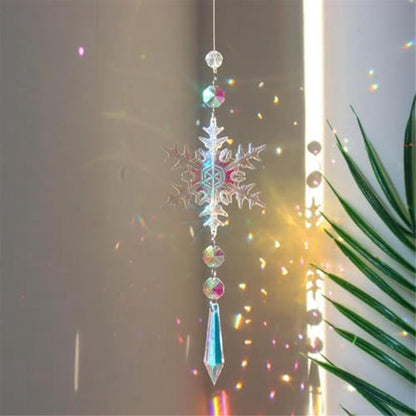 Sun Catcher Indoor Window Snowflakes Hanging Crystal Sun Catcher Prism Ball Rainbow Sun Catcher Snow - Image 5