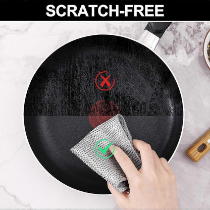 2025 Latest Model 6-Pack Multifunctional Steel Wire Dish Cloths, Double Layer - Image 4
