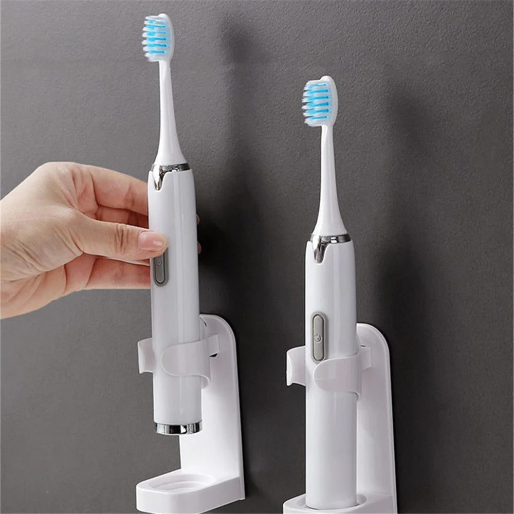 2-pack - Wall-mounted toothbrush holder for electric toothbrushes White white - Image 2