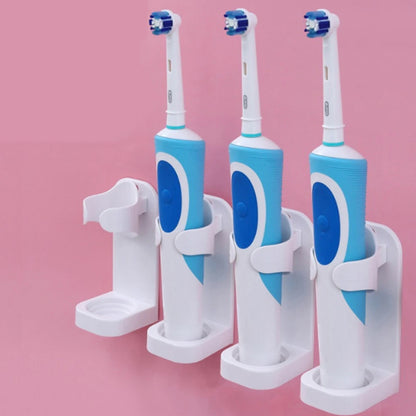 2-pack - Wall-mounted toothbrush holder for electric toothbrushes White white - Image 3
