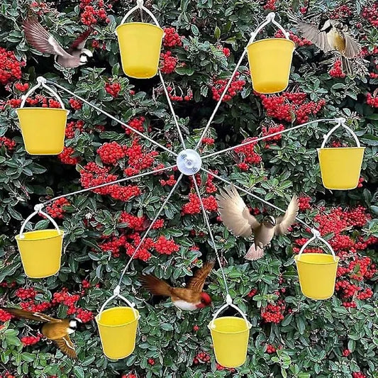 {CA} Bird Carousel Spinning Carousel Toy With Bird Feeder - Image 3