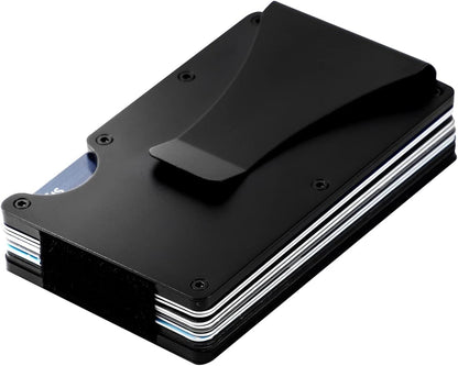 Credit Card Holder with Metal Wallet Storage Pouch_max