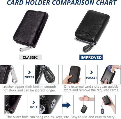 Credit Card Holder RFID Blocking Wallets Thin Mini Bag for Travel Card Case & Money Organizers Cash Envelope Wallet for Women Gift_yux Orange - Image 6
