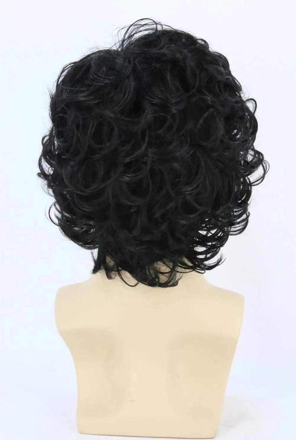 Short Black Men's Wig with Curly and Fluffy Wigs, Natural Synthetic Wigs for Men, Daily Party Wear for Men Brown 10 Inch - Image 6
