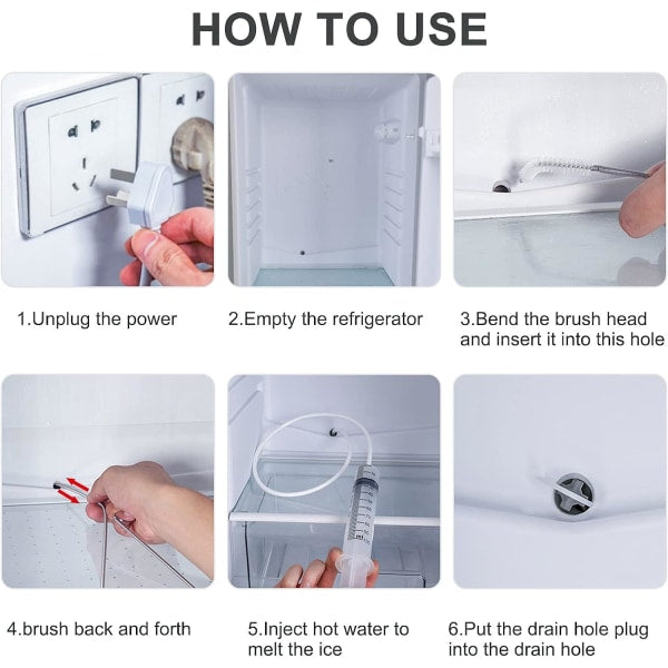 Refrigerator Drain Hole, Refrigerator Cleaning Set, Ref Eight-piece Set - Image 4