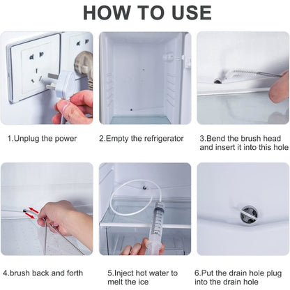 Refrigerator Drain Hole, Refrigerator Cleaning Set, Ref Eight-piece Set - Image 4