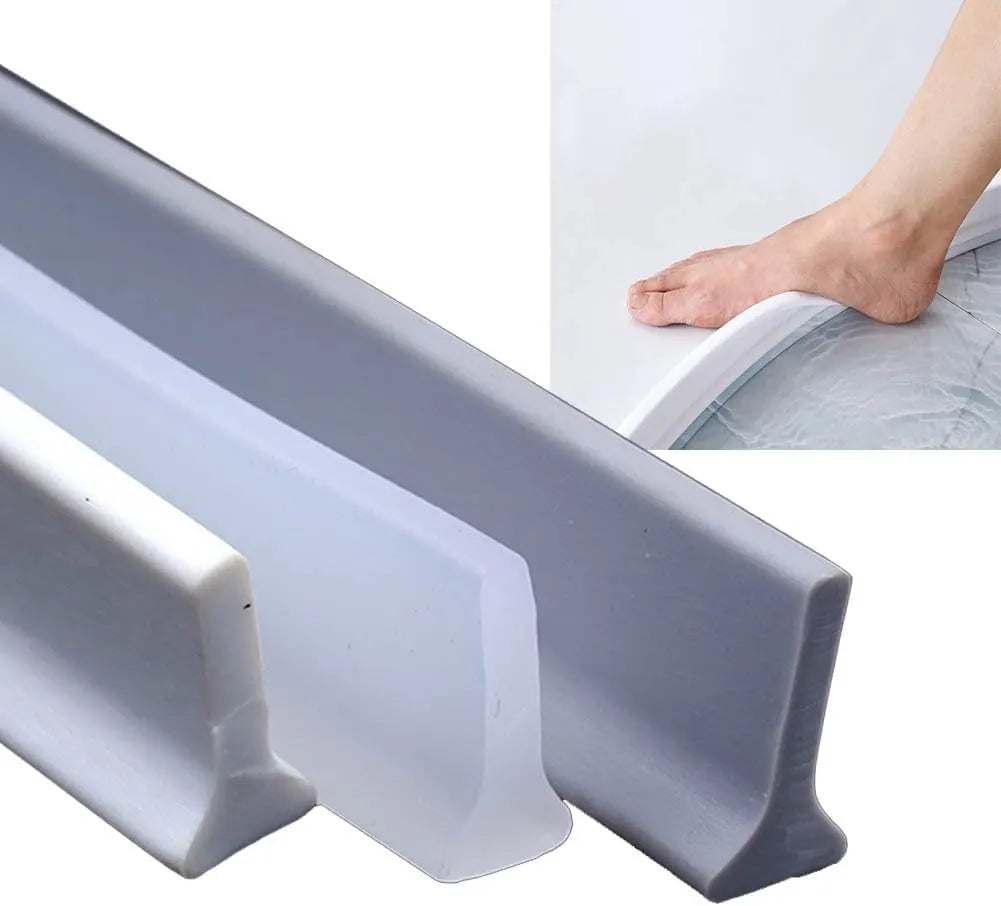 Shower Threshold / Water Barrier – Self-adhesive shower strip – 2m Grey - Image 3