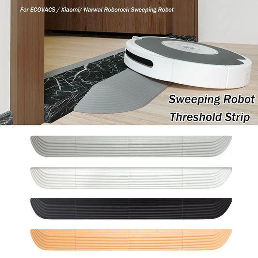 Replacement ramp for robot vacuum cleaner, threshold ramp for doors, gray