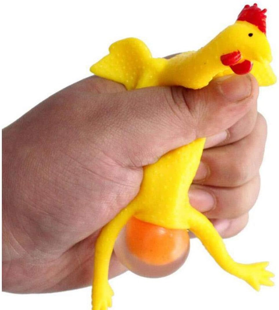 Laying Hens, creative toys, jokes, squeeze toy laying hen, ventilation chicken key chains, ventilation, stress relief, trick-yux - Image 2