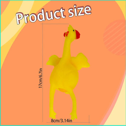 Laying Hens, creative toys, jokes, squeeze toy laying hen, ventilation chicken key chains, ventilation, stress relief, trick-yux - Image 5