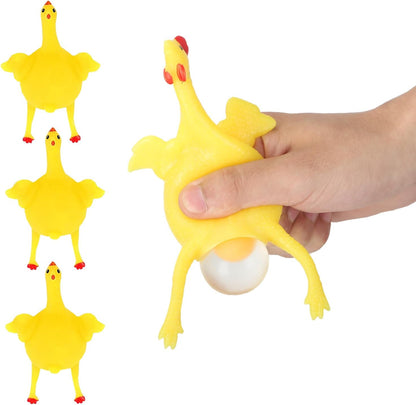 Laying Hens, creative toys, jokes, squeeze toy laying hen, ventilation chicken key chains, ventilation, stress relief, trick-yux - Image 6