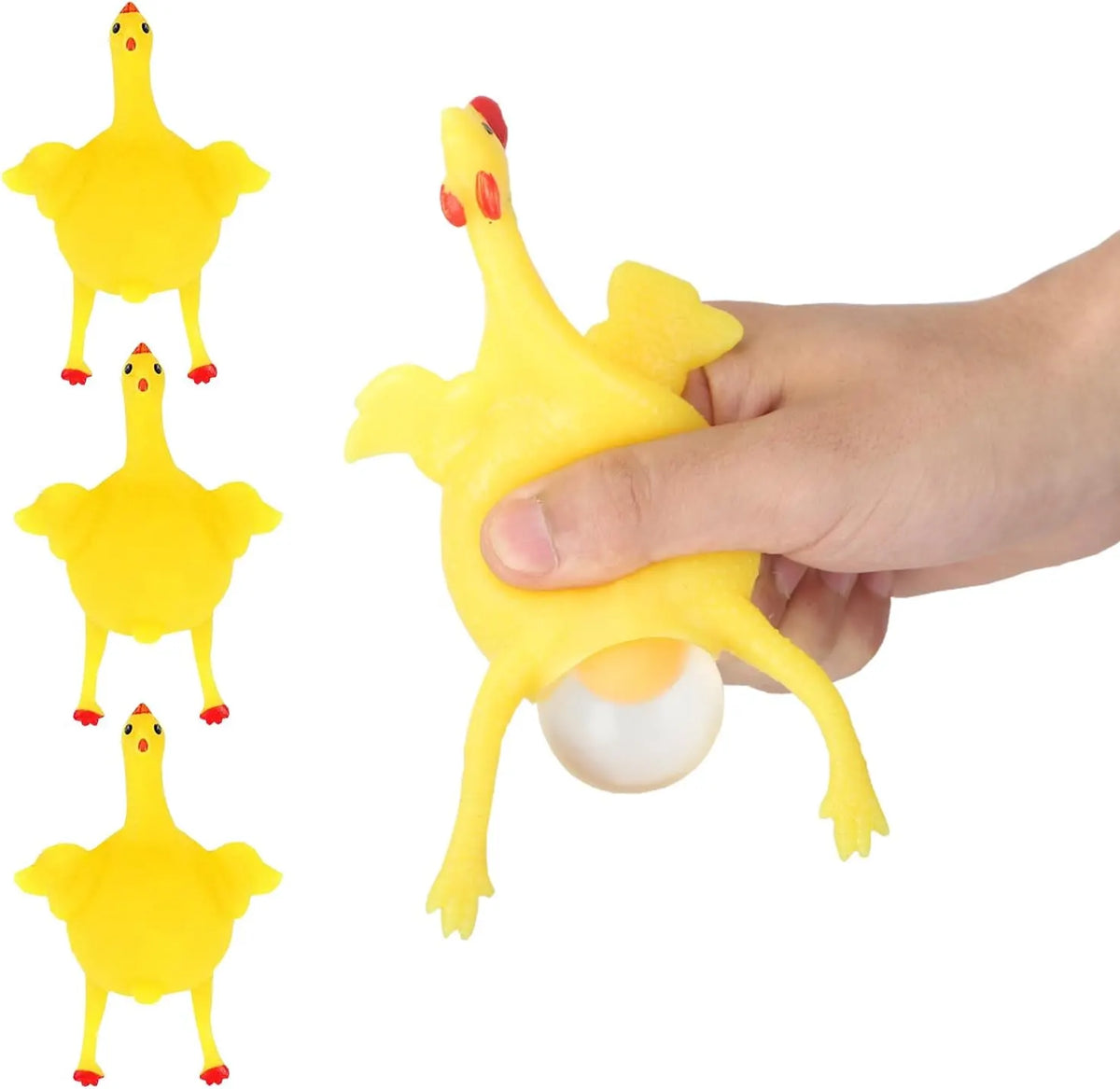 Laying Hens, creative toys, jokes, squeeze toy laying hen, ventilation chicken key chains, ventilation, stress relief, trick-yux - Image 6