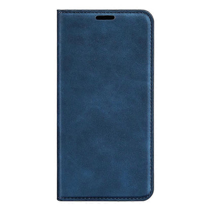Retro-skin Magnetic Leather Phone Case Dark Blue For Samsung Galaxy M34 5G - Image 2