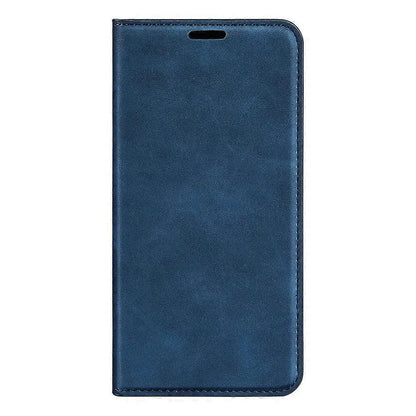Retro-skin Magnetic Leather Phone Case Dark Blue For Samsung Galaxy M34 5G - Image 2