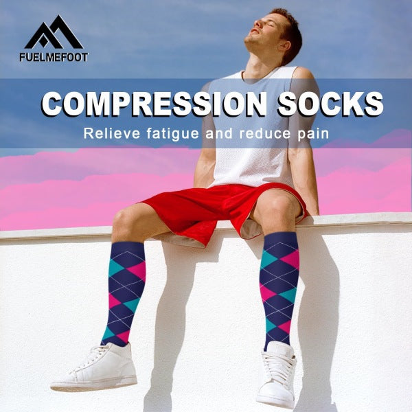 Pairs Compression Socks for Women and Men 15-20 mmHg Gradual Support Knee High Socks for Nurses, Athletes, Medical Use - Image 3