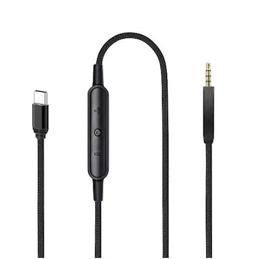 USB-C to 2.5mm Male Cable for QC25/QC35/QC35II/QC45 Headphones with Microphone