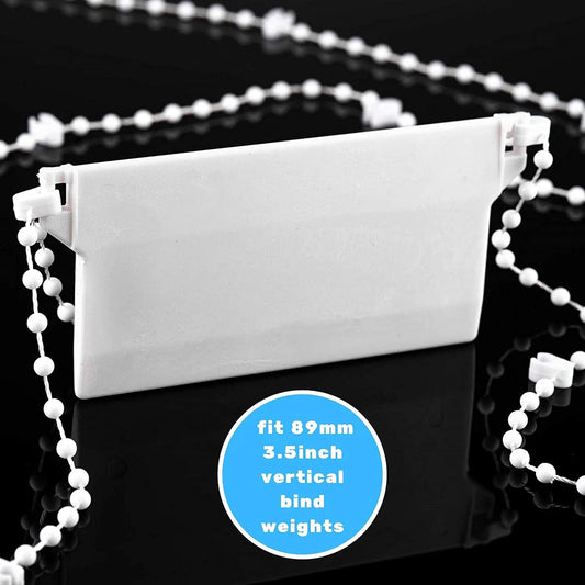 Bottom chain for vertical blinds for 89 mm slats, 20 meters, 200 clips—yux - Image 3