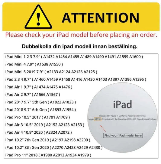 Compatible with Ipad AIR 2 case - Black Ipad Air 1/2 & Ipad 9.7 Gen5/Gen6_MGF Black Black - Image 7