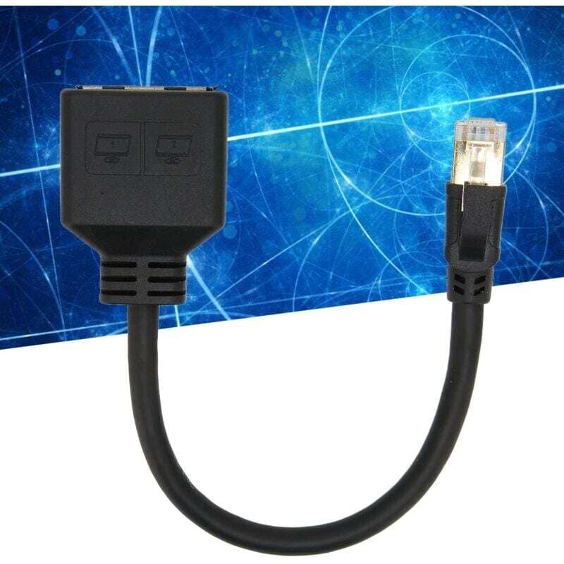 RJ45 Splitter Adapter, 1 to 2 Port RJ45 Network Ethernet Adapter Splitter, CAT8 Network Cable Splitter Adapter for Home Office, - Image 4