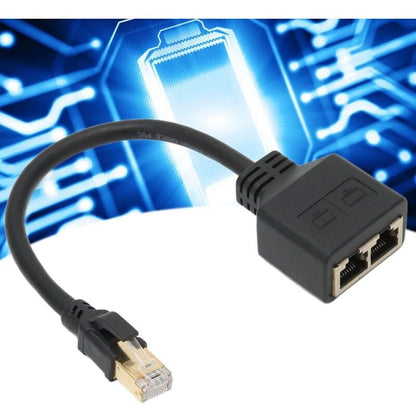 RJ45 Splitter Adapter, 1 to 2 Port RJ45 Network Ethernet Adapter Splitter, CAT8 Network Cable Splitter Adapter for Home Office, - Image 5