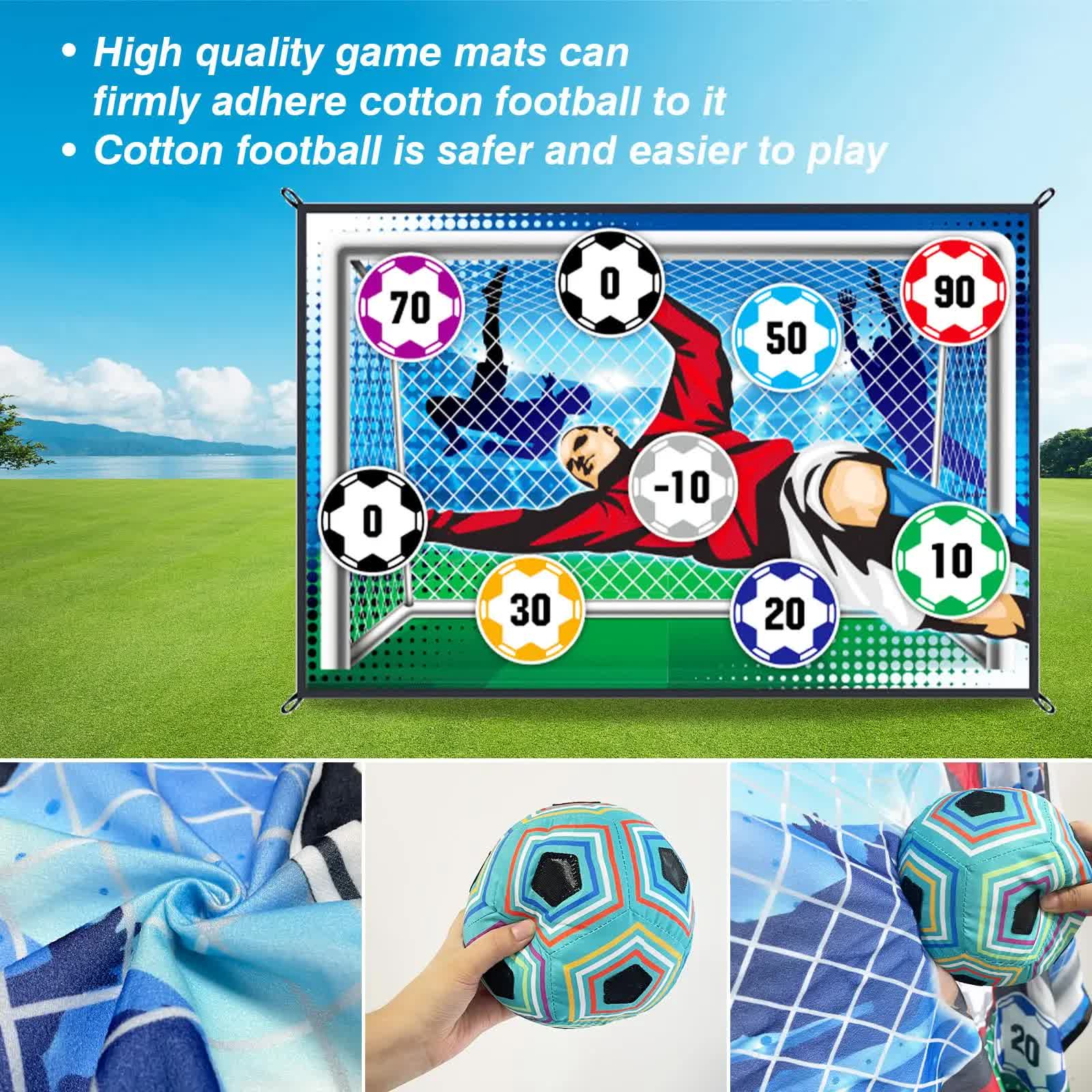 150cm Football Play Mat Set Outdoor Indoor Football Toys - Image 3