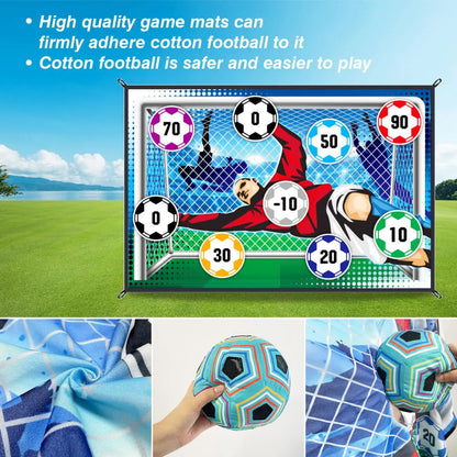 150cm Football Play Mat Set Outdoor Indoor Football Toys - Image 3