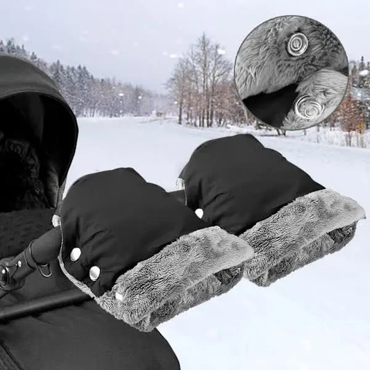 {xj}Stroller gloves, stroller mittens with warm fleece and cotton DXGHC