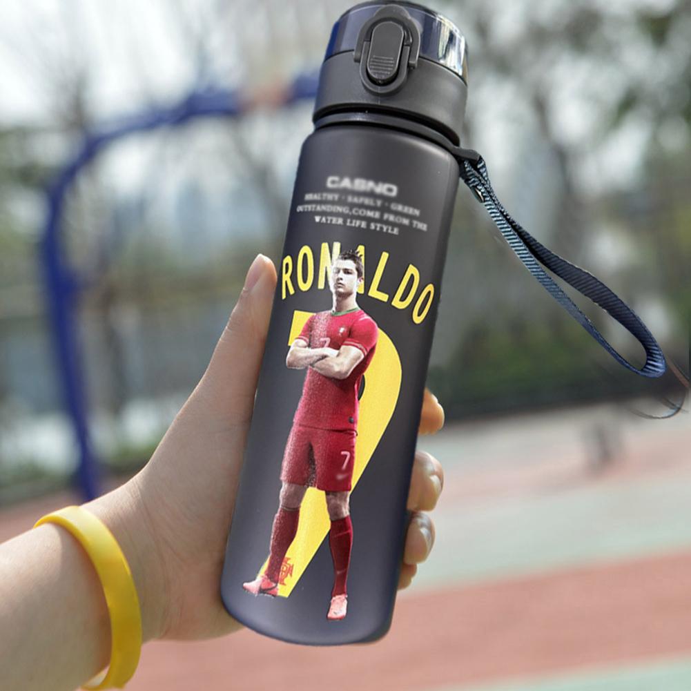 Ronaldo Sport Water Bottle with Blender Ball - BPA-Free Protein Shaker Cup B 560ml - Image 5