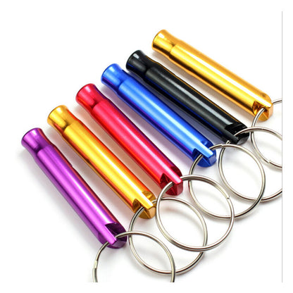 5-pack Aluminum First Aid Whistle with Keychain for Sports Referees, Hiking, Camping, Climbing - Image 5