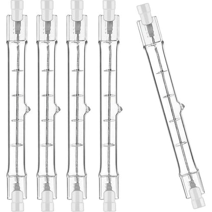 5-pack R7S Halogen bulb 118mm 200W 230V, dimmable for spotlight and landscape lighting, compatible with Philips