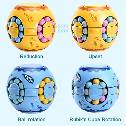 Rotating Prayer Magic Cube Fidget Spinner - Stress Relief Puzzle Toy for Kids & Adults - Image 2