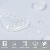 pc mildew resistant shower curtain washable waterproof fabric large polyester shower curtains for bathtub or bathroom white 200x220cm - Image 5