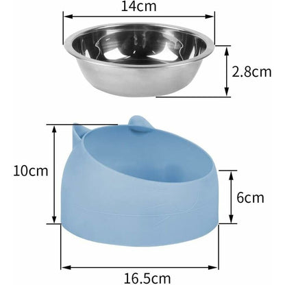 Raised Tilting Cat Bowl 200ml Removable Stand for Cats and Dogs - Image 2