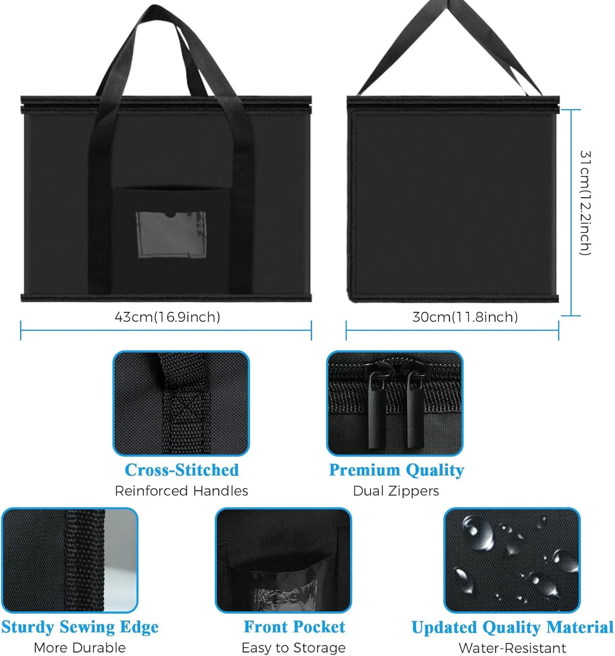 Soft Cooler Bag, 40L Large Cooler Bag, Grocery Bags, Picnic Bag, Thermal Food Delivery Bag, Insulated Bag, Cooler Bag - Image 4