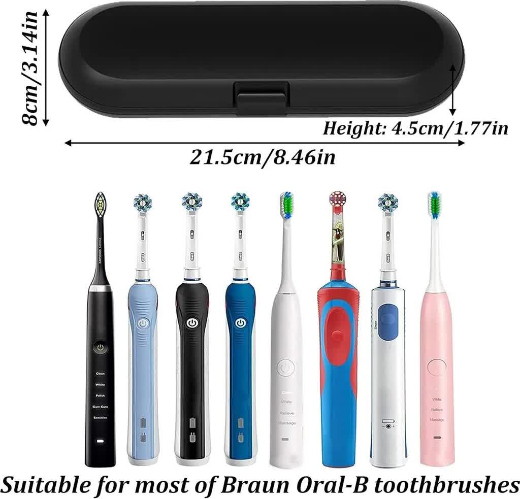 2-pack travel toothbrush case, electric toothbrush case, for Braun Oral-B electric toothbrush - Image 3