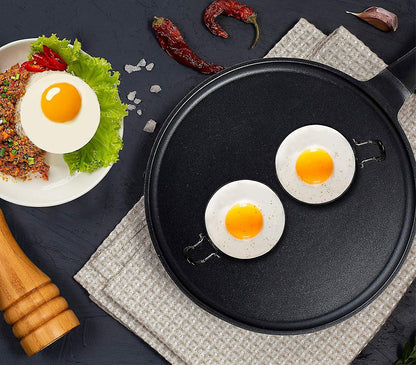 Stainless Steel Egg Ring Pancake Mold for Fried Eggs and Omelets - 4 Pieces - Image 5
