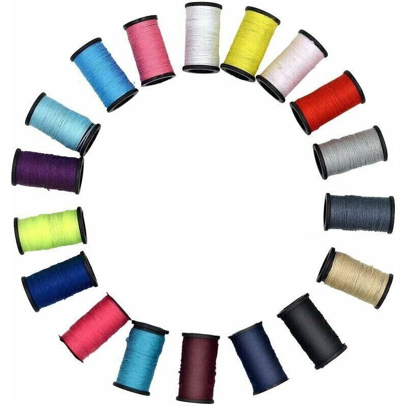 Mini Sewing Kit with 52 Sewing Accessories, 18 Thread Spools with Black Sewing Box for Beginners Kids Travelers Sewing Machine Adults Girls (Small) - Image 2