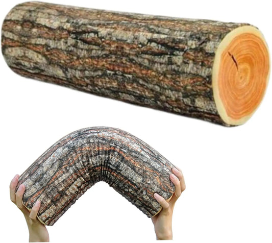 Creative natural wood design log soft chair cushions pillows round wood grain stump shaped decorative pillows pillowcase home decor - Image 4