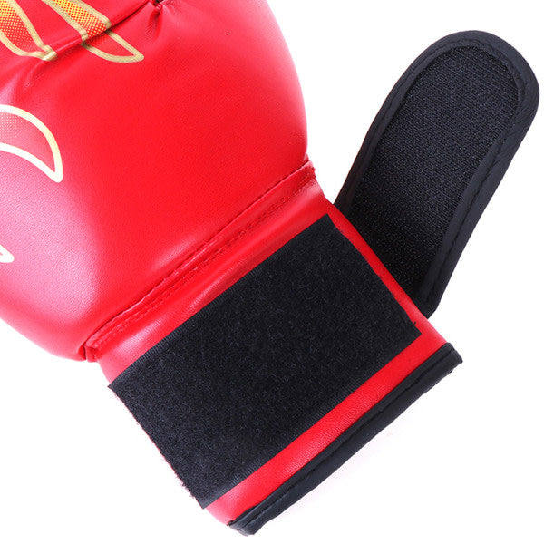 Boxing Gloves Children Junior Youth Sparring Training Kickboxing one size Red - Image 3