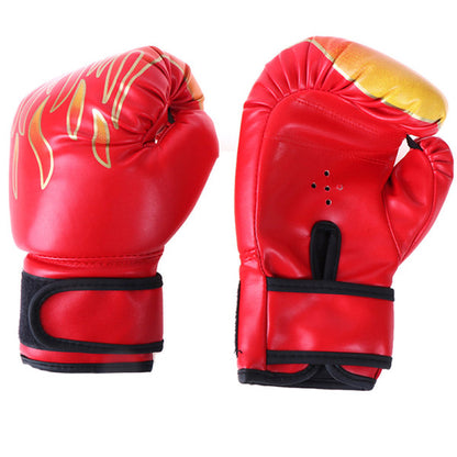 Boxing Gloves Children Junior Youth Sparring Training Kickboxing one size Red - Image 4